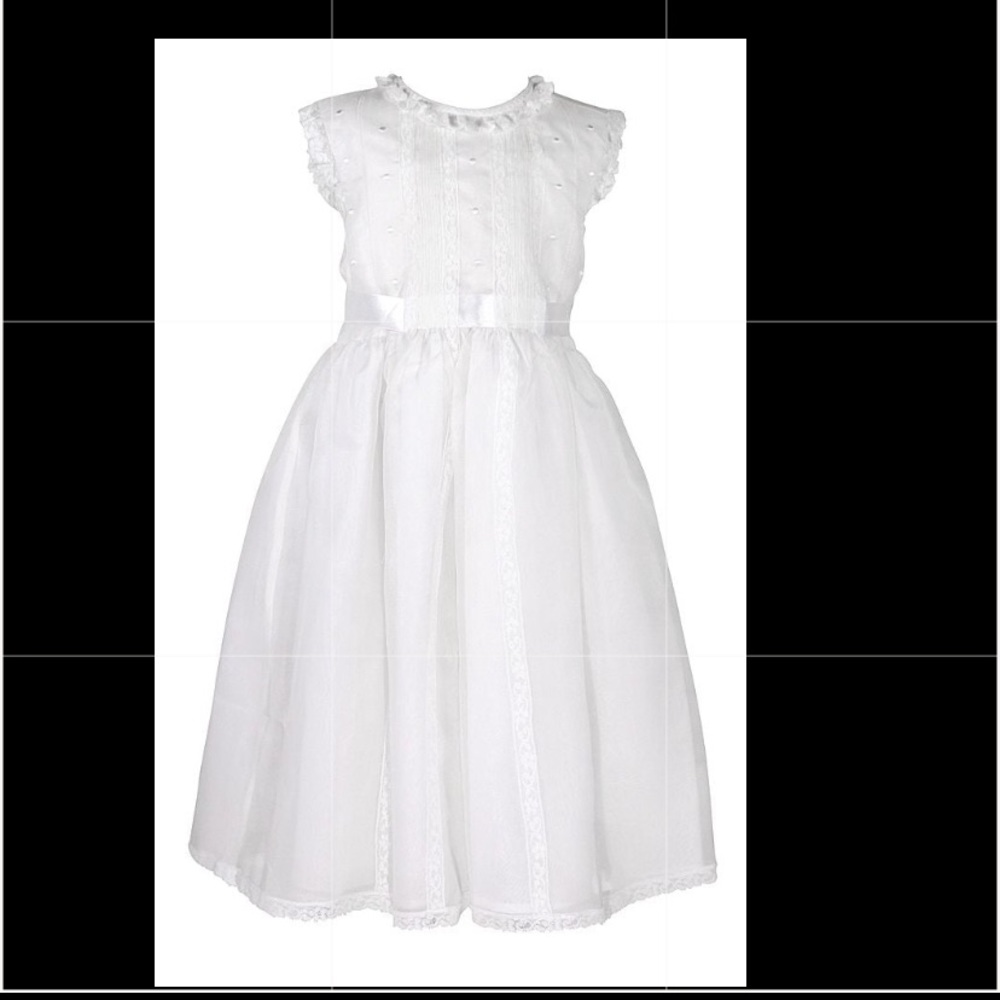 Gorgeous Organza Silk Dress-White. New with tag.